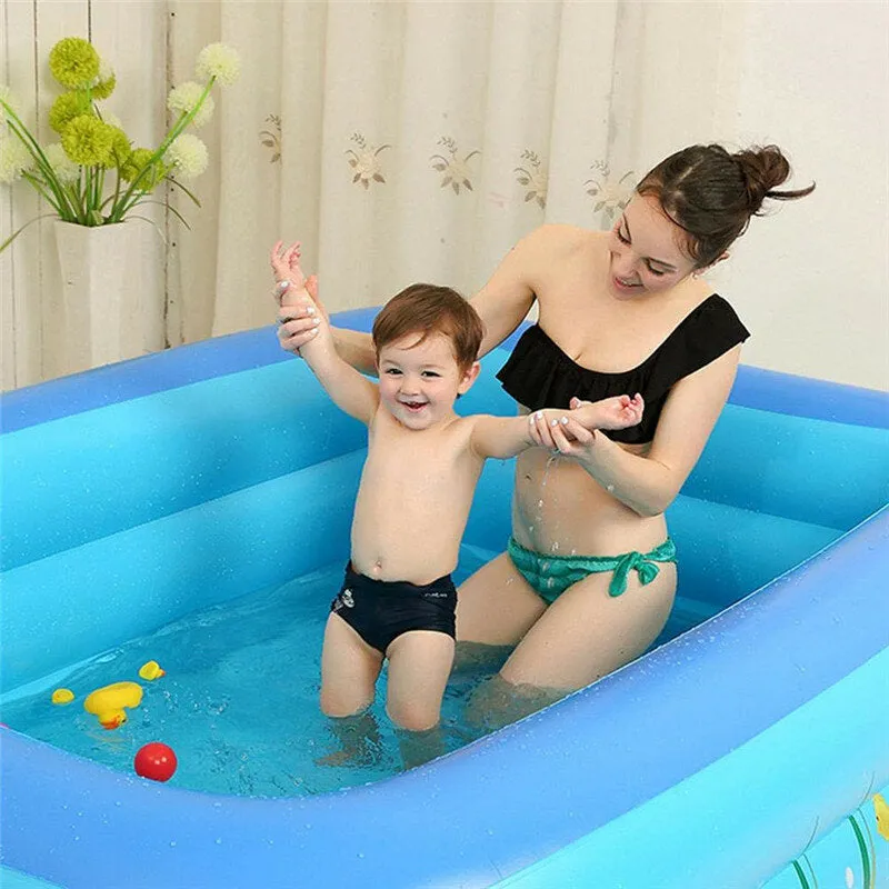 1.2/1.5m Summer Kids Inflatable Swimming Pool Center For Family Outdoor Fun Play