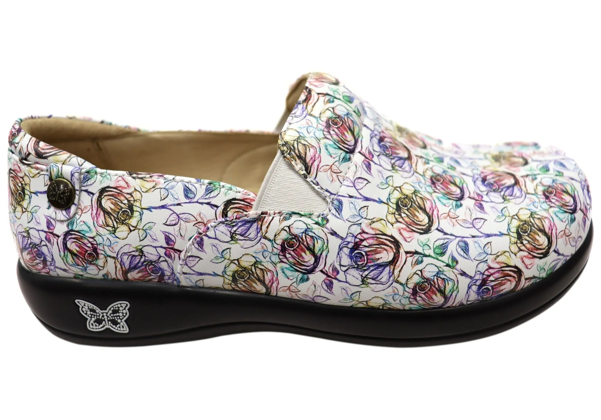 Alegria Keli Womens Leather Professional Slip On Shoes
