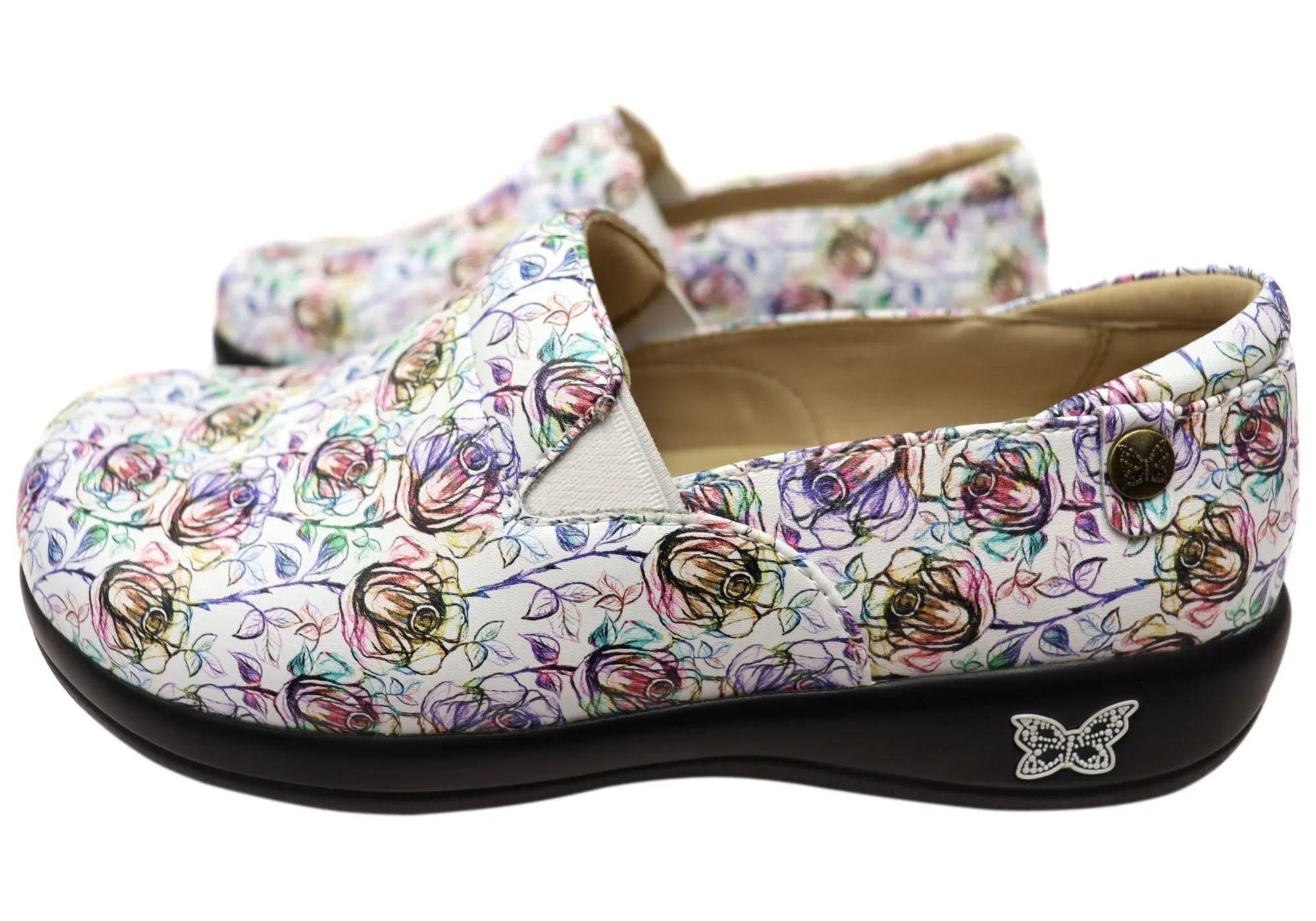 Alegria Keli Womens Leather Professional Slip On Shoes