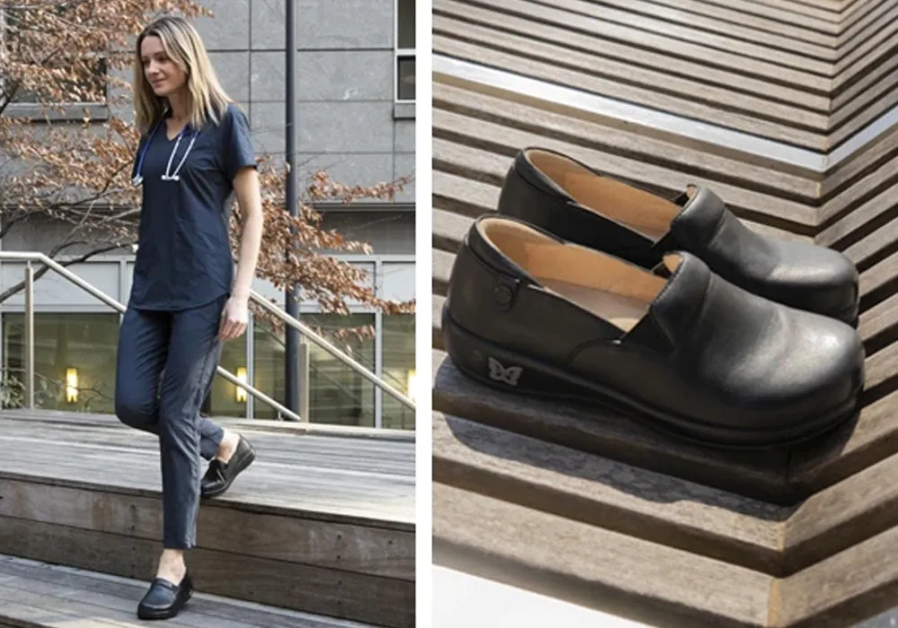 Alegria Keli Womens Leather Professional Slip On Shoes