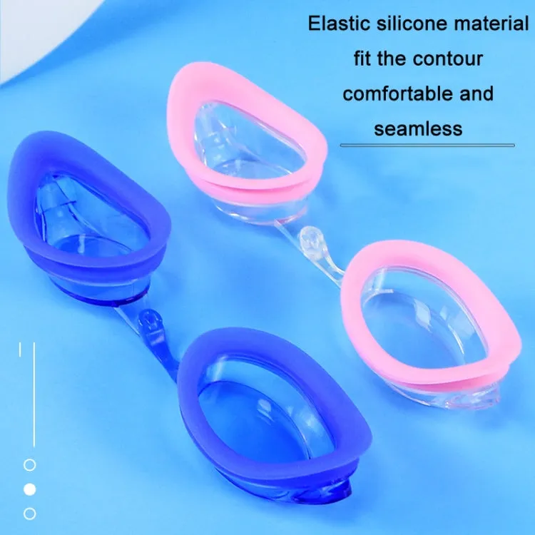 HAIZID Adult Competition Training Transparent Myopia Swimming Goggles, Color: 580AF Pink