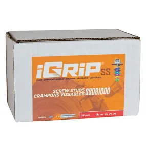 Igrip Shouldered Tire Studs 8MM 1000Pk (SS-081000)