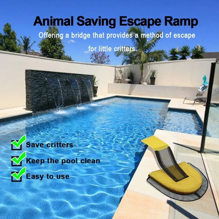 Swimming Pool Small Animal Escape Net Animal Escape Channel, Color: Black